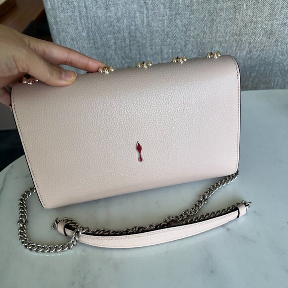 Christian Louboutin Paloma Clutch - Grained calf leather and spikes Loubinthesky - Picture 3 of 5